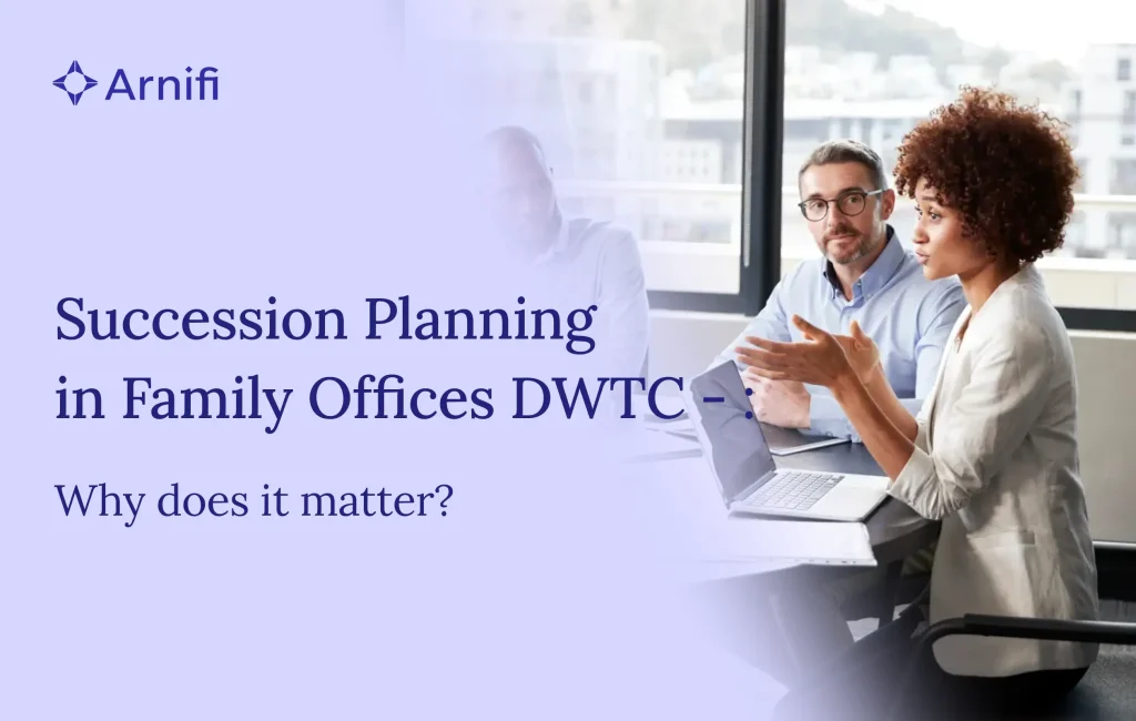 Banner Image with the title - Succession Planning in family offices DWTC.