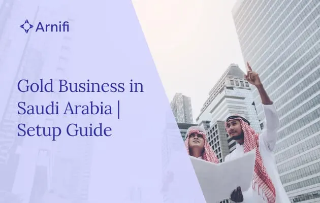 Blog banner image of gold business in saudi arabia.