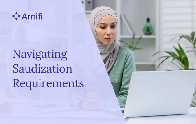 Blog banner image of saudization requirements.