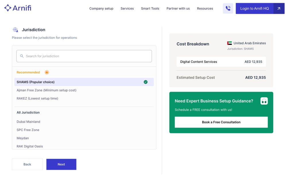 Business cost calculator step - 3