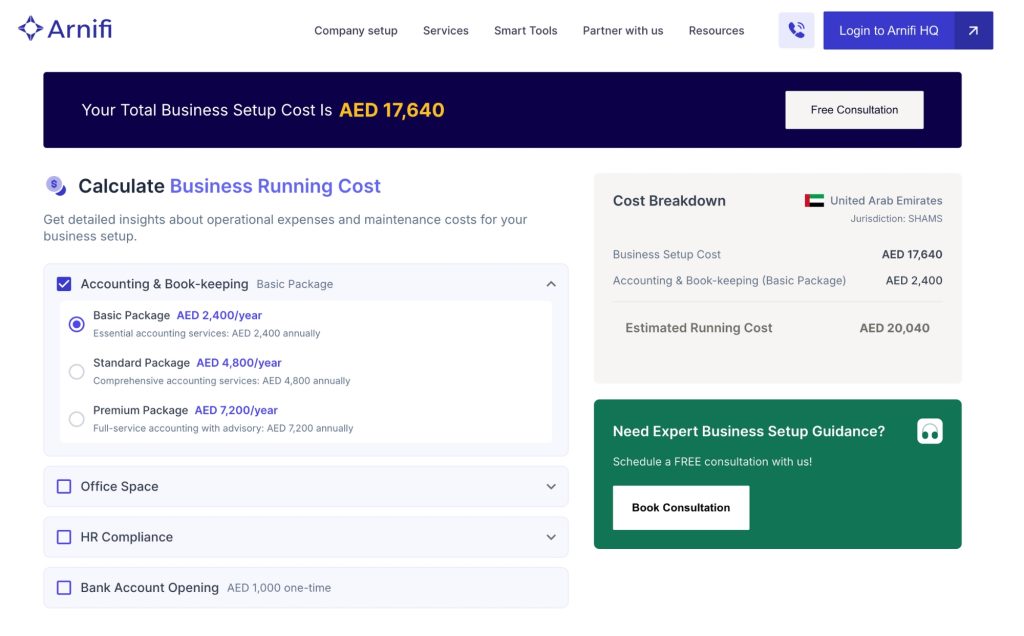 Business cost calculator step - 6