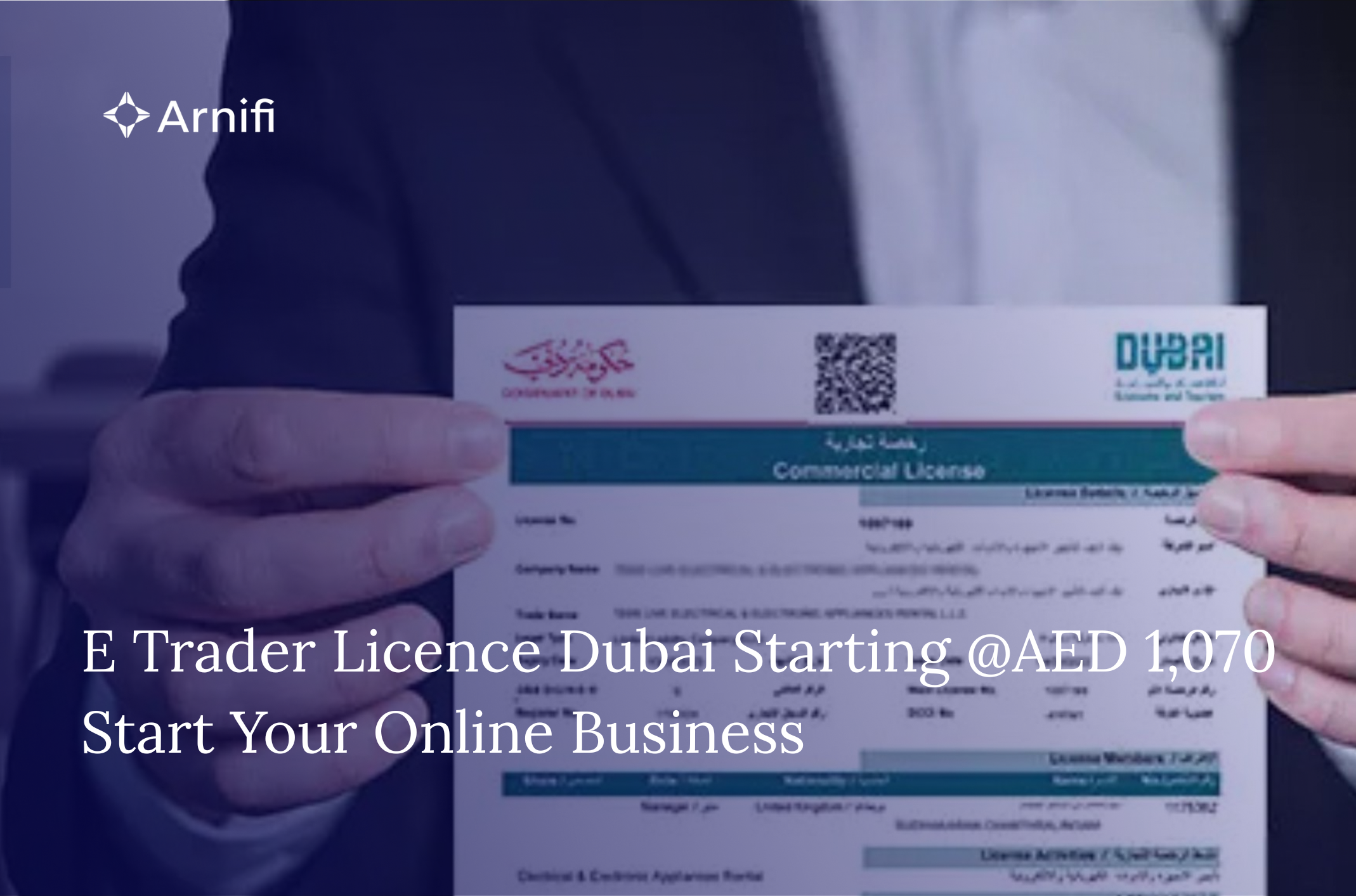 E Trader Licence Dubai Starting at AED 1,070 Start...
