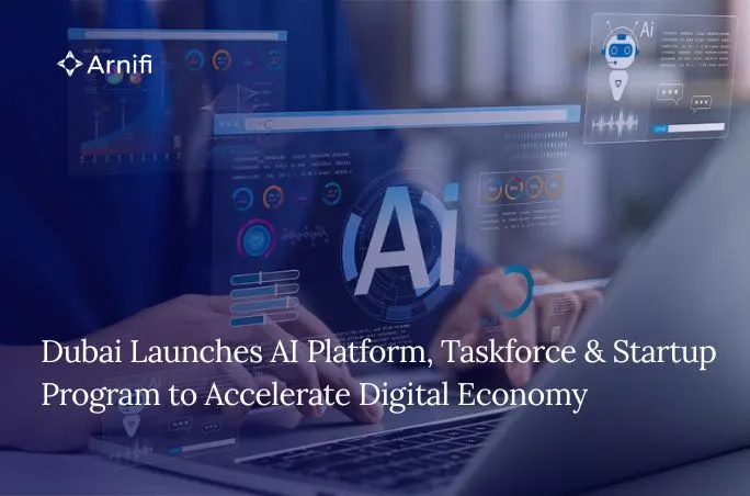 Blog banner image of dubai crown prince launches ai platform.