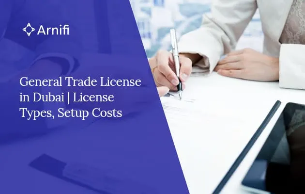 Blog banner image of general trade license in dubai.