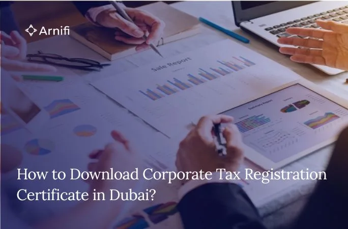Blog banner image of corporate tax registeration certificate in uae.