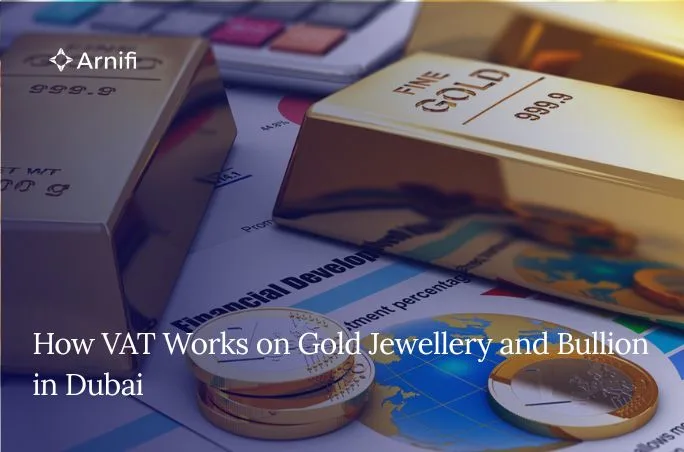 Blog banner image of vat on gold in dubai.