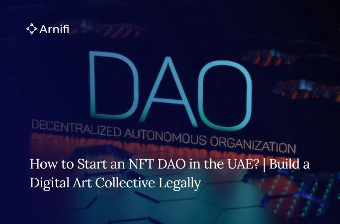 Blog banner image of nft dao in uae.