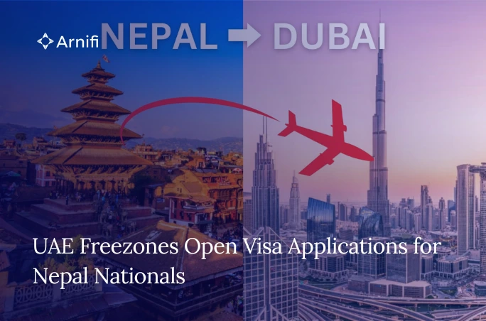 Blog banner image for- UAE Freezones Open Visa Applications for Nepal Nationals