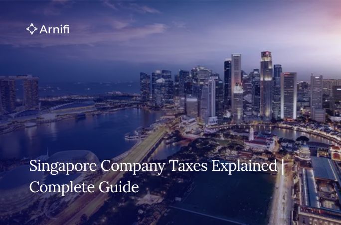 Blog banner image of singapore company tax.