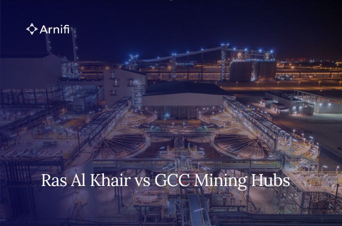 Blog banner image of mining industries in saudi arabia.
