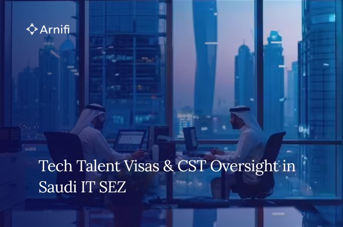 Blog banner image of Saudi Arabia Work Permit Visa.