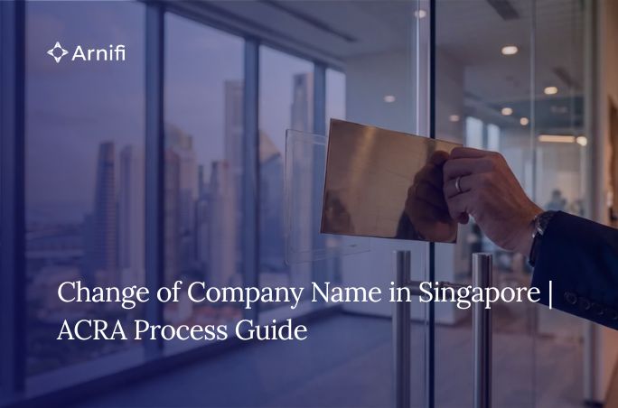 Blog banner image of change of company name singapore.