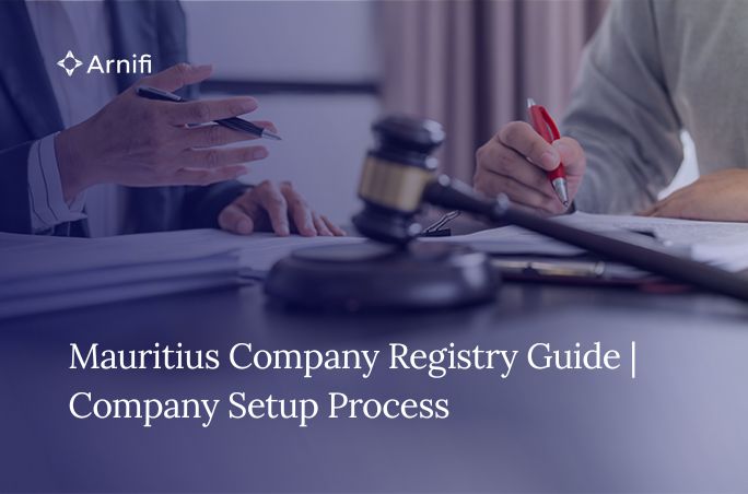 Blog banner image of mauritius company registry.