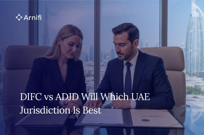 Blog banner image of DIFC vs ADJD will.