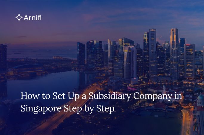 Blog banner image of singapore subsidiary company setup.
