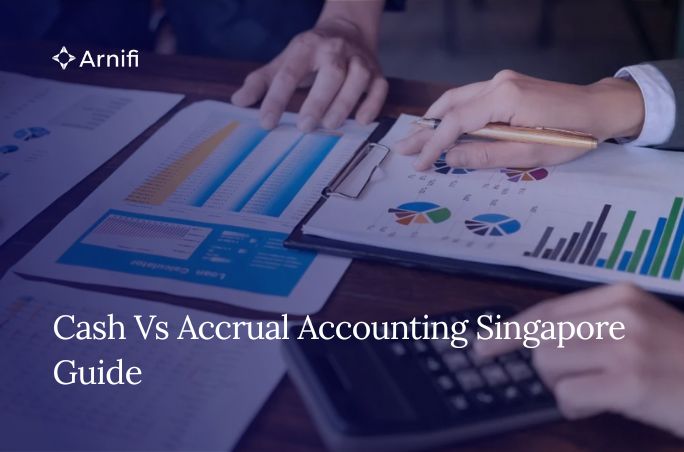Blog banner image of Cash vs accrual accounting Singapore.