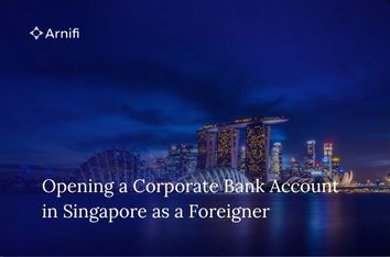Blog banner image of singapore corporate bank account foreign company.