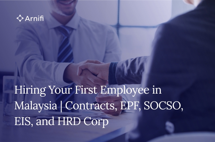 Blog Banner Image for Hiring Your First Employee in Malaysia | Contracts, EPF, SOCSO, EIS, and HRD Corp