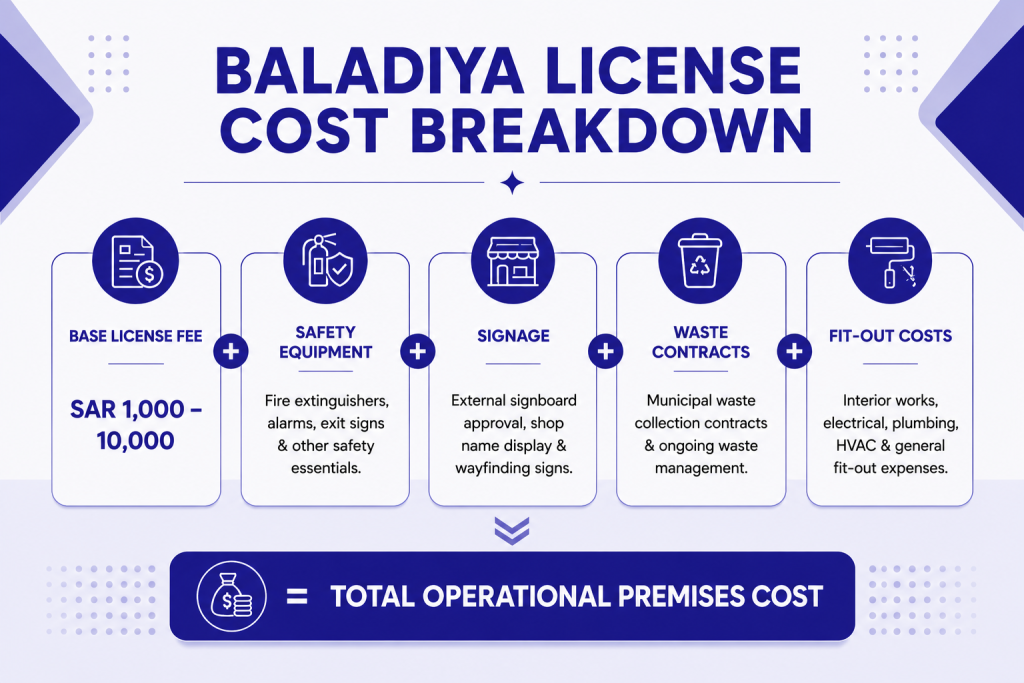 Baladiya License Cost Breakdown