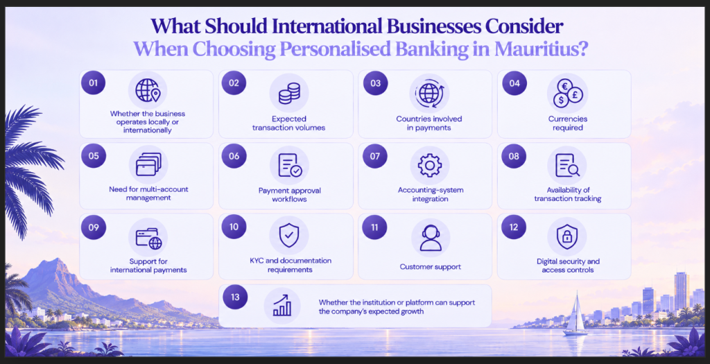 What Should International Businesses Consider When Choosing Personalised Banking in Mauritius Image