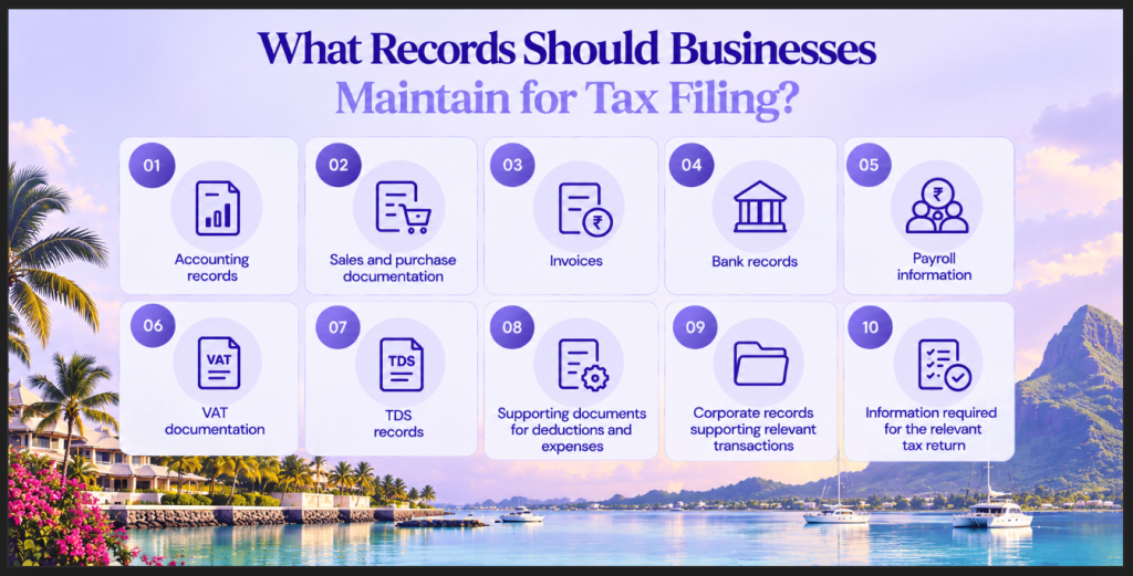 What Records Should Businesses Maintain for Tax Filing Image