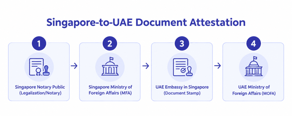 Singapore to UAE Document Attestation