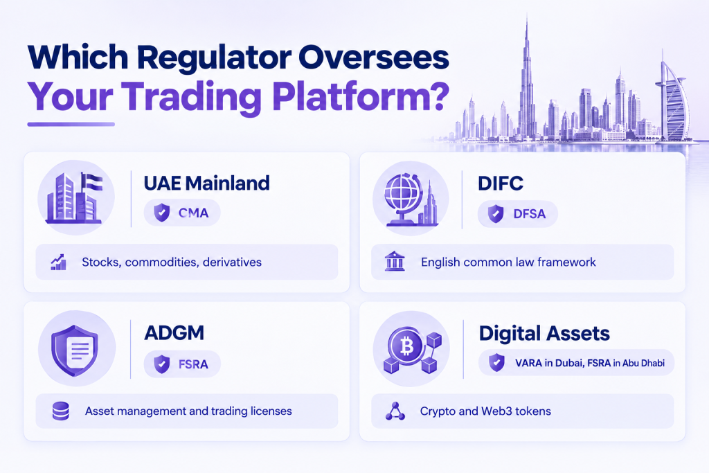 Dubai Trading Regulators Infographic
